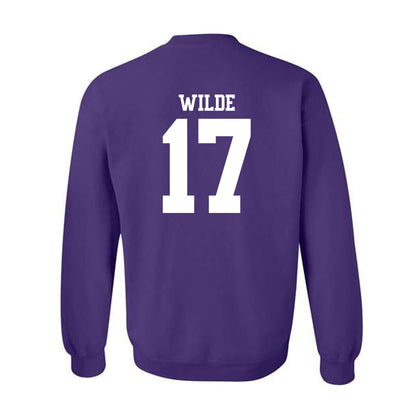 Northwestern - NCAA Football : Griffin Wilde - Classic Shersey Crewneck Sweatshirt-1