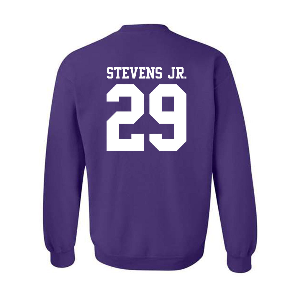 Northwestern - NCAA Football : JonJon Stevens Jr. - Classic Shersey Crewneck Sweatshirt-1