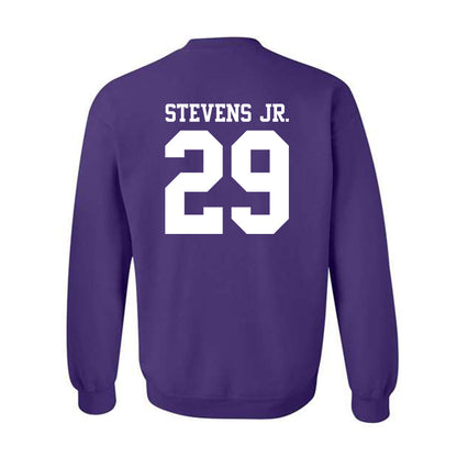 Northwestern - NCAA Football : JonJon Stevens Jr. - Classic Shersey Crewneck Sweatshirt-1