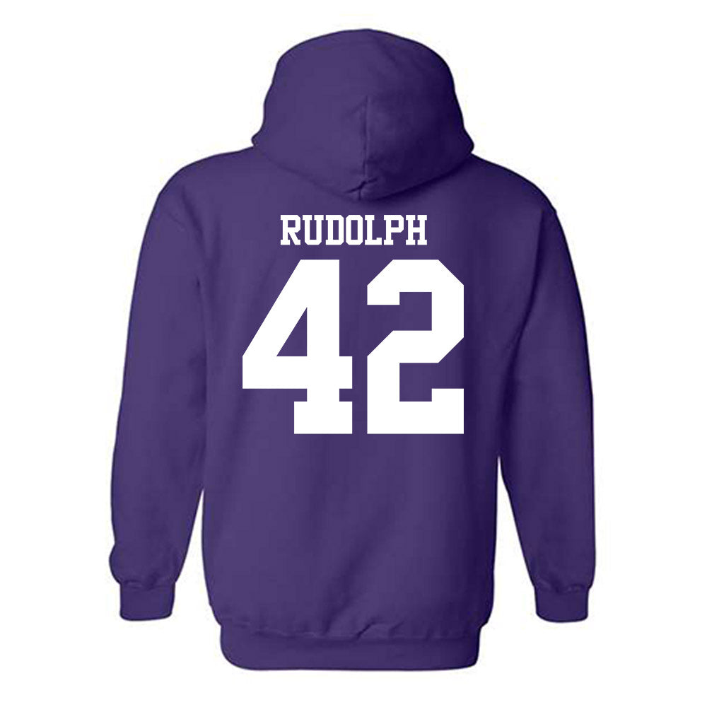 Northwestern - NCAA Women's Lacrosse : Hannah Rudolph - Classic Shersey Hooded Sweatshirt-1