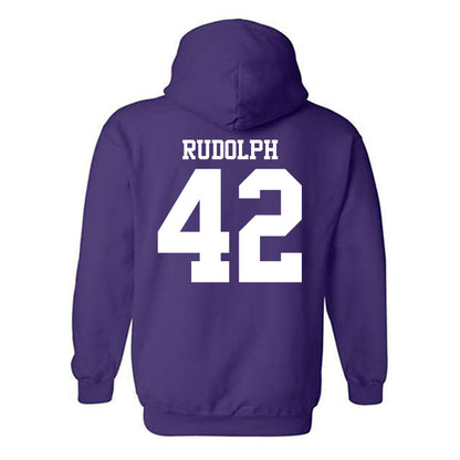 Northwestern - NCAA Women's Lacrosse : Hannah Rudolph - Classic Shersey Hooded Sweatshirt-1
