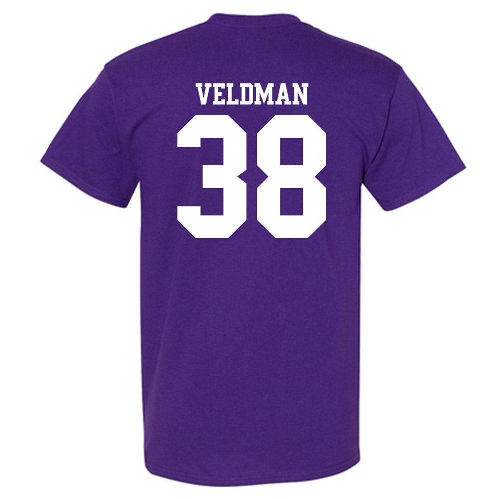 Northwestern - NCAA Football : Joshua Veldman - Classic Shersey T-Shirt-1