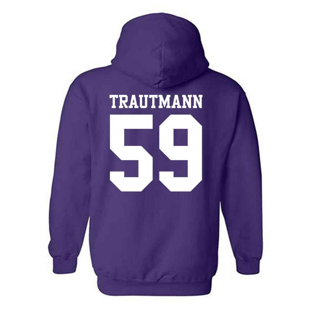 Northwestern - NCAA Football : Jack Trautmann - Classic Shersey Hooded Sweatshirt