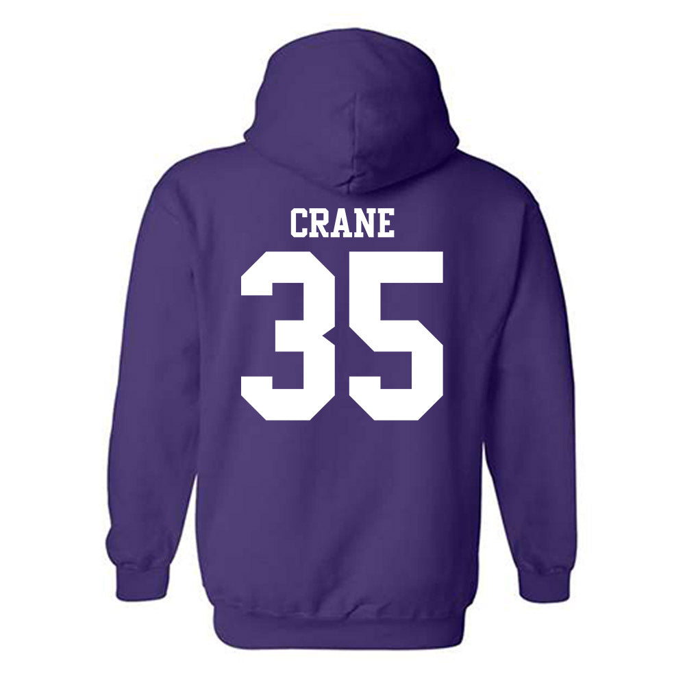 Northwestern - NCAA Football : Tate Crane - Classic Shersey Hooded Sweatshirt-1