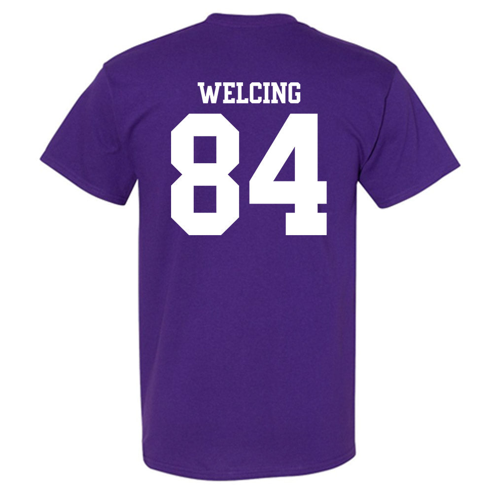 Northwestern - NCAA Football : Hunter Welcing - Classic Shersey T-Shirt-1