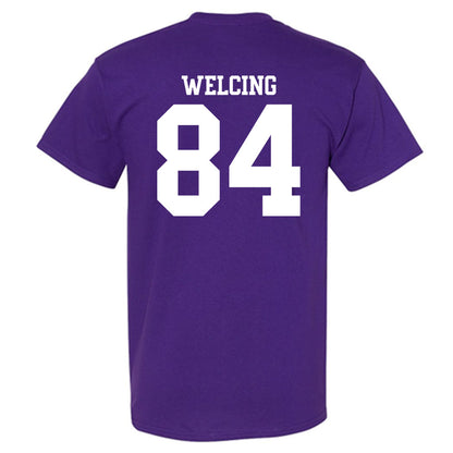 Northwestern - NCAA Football : Hunter Welcing - Classic Shersey T-Shirt-1