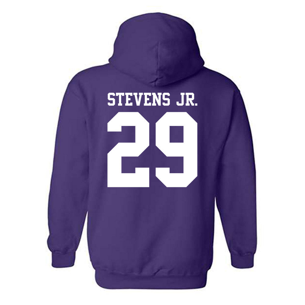 Northwestern - NCAA Football : JonJon Stevens Jr. - Classic Shersey Hooded Sweatshirt-1