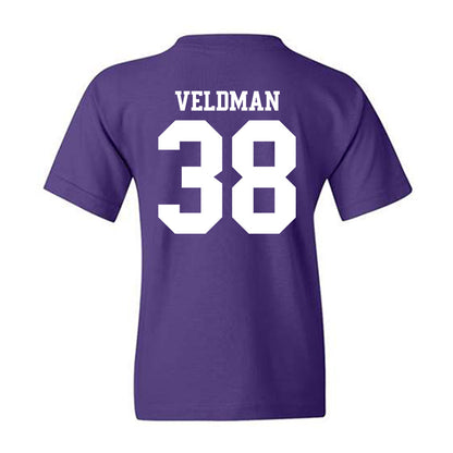Northwestern - NCAA Football : Joshua Veldman - Classic Shersey Youth T-Shirt-1