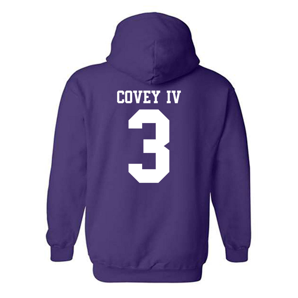 Northwestern - NCAA Football : Frank Covey IV - Classic Shersey Hooded Sweatshirt-1