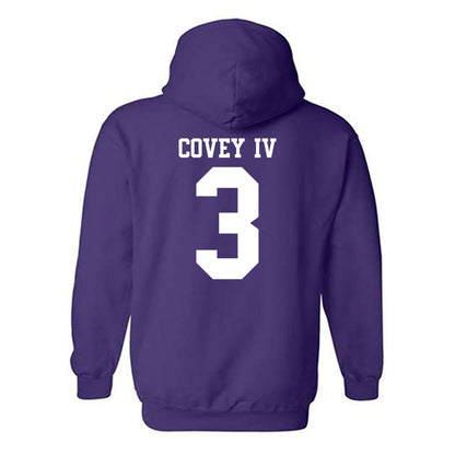 Northwestern - NCAA Football : Frank Covey IV - Classic Shersey Hooded Sweatshirt-1