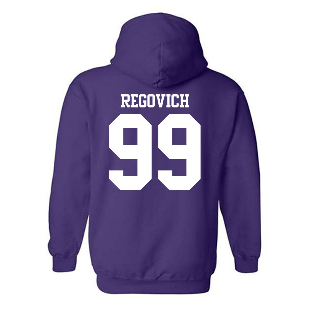 Northwestern - NCAA Football : Troy Regovich - Classic Shersey Hooded Sweatshirt-1