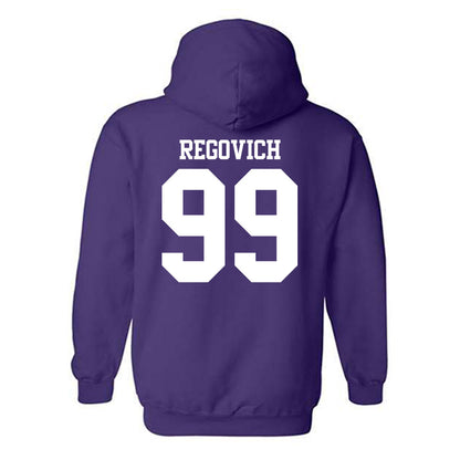 Northwestern - NCAA Football : Troy Regovich - Classic Shersey Hooded Sweatshirt-1