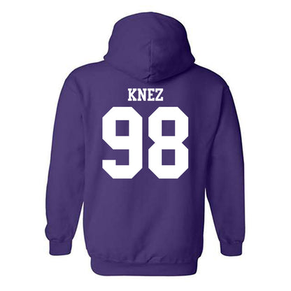 Northwestern - NCAA Football : Hank Knez - Classic Shersey Hooded Sweatshirt