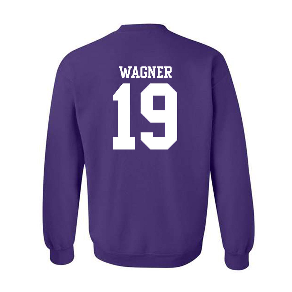Northwestern - NCAA Football : Drew Wagner - Classic Shersey Crewneck Sweatshirt-1
