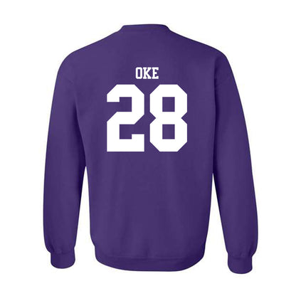 Northwestern - NCAA Football : Timi Oke - Classic Shersey Crewneck Sweatshirt-1