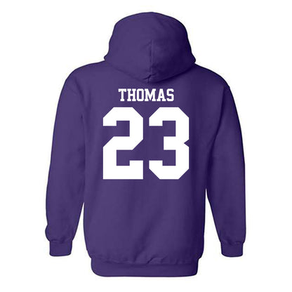 Northwestern - NCAA Women's Basketball : Tayla Thomas - Classic Shersey Hooded Sweatshirt-1