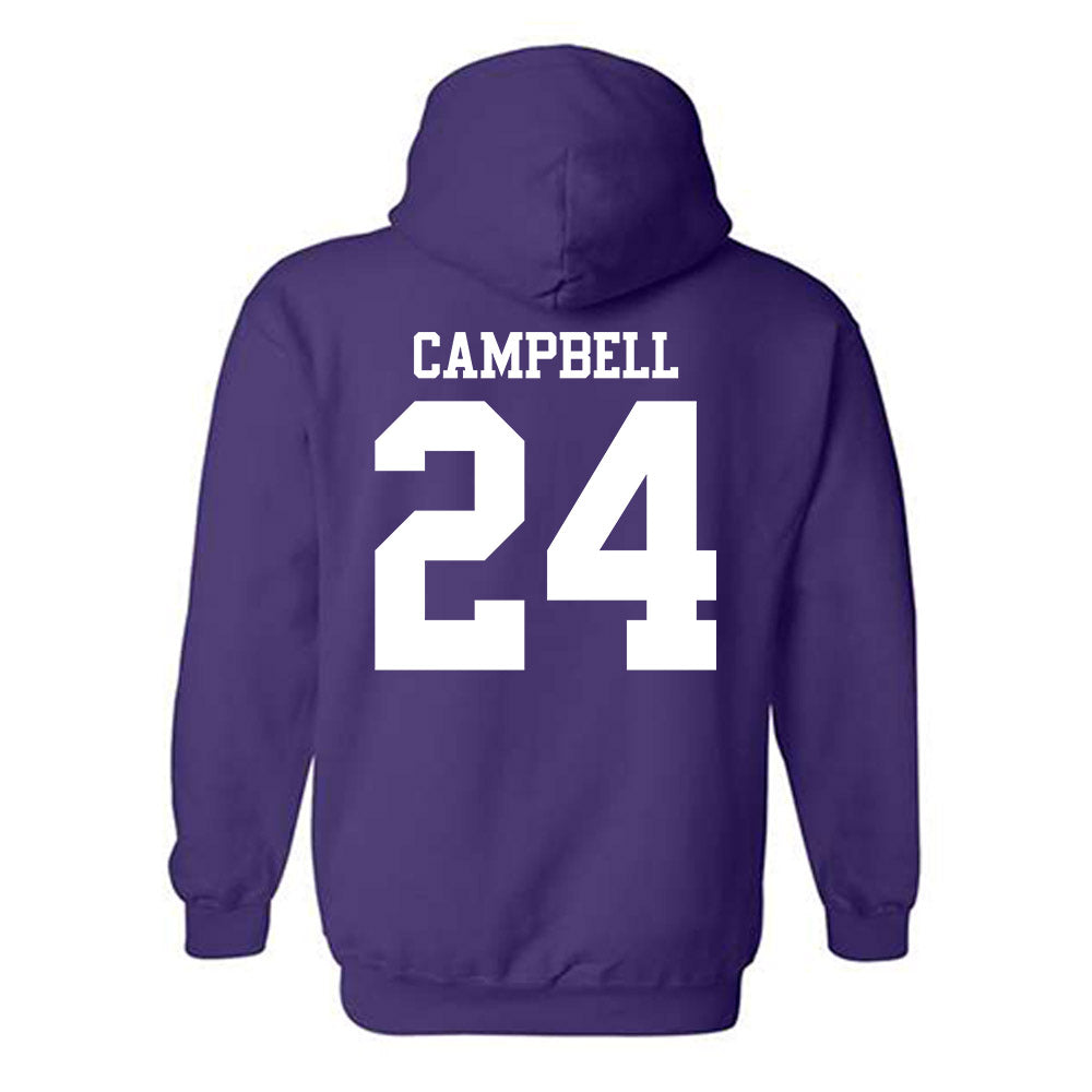 Northwestern - NCAA Women's Lacrosse : Riley Campbell - Classic Shersey Hooded Sweatshirt-1