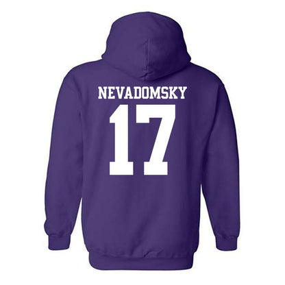 Northwestern - NCAA Women's Soccer : Presley Nevadomsky - Classic Shersey Hooded Sweatshirt-1