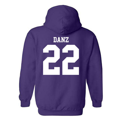 Northwestern - NCAA Baseball : Carter Danz - Classic Shersey Hooded Sweatshirt-1
