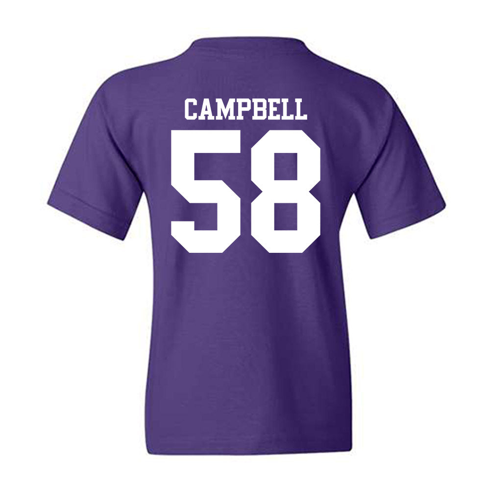Northwestern - NCAA Football : Nathaniel Campbell - Classic Shersey Youth T-Shirt-1