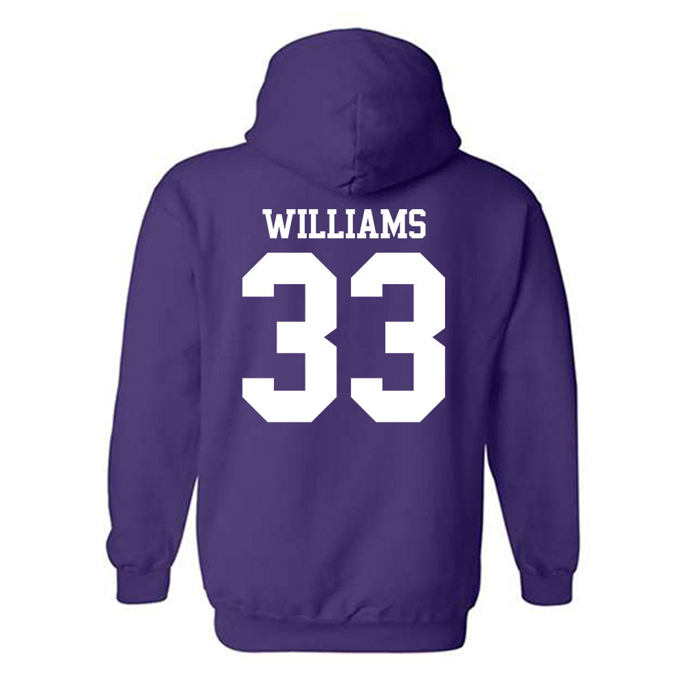 Northwestern - NCAA Women's Basketball : Taylor Williams - Classic Shersey Hooded Sweatshirt-1