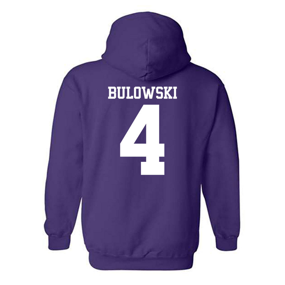 Northwestern - NCAA Men's Soccer : Dalton Bulowski - Classic Shersey Hooded Sweatshirt-1