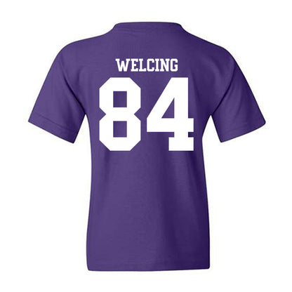 Northwestern - NCAA Football : Hunter Welcing - Classic Shersey Youth T-Shirt-1