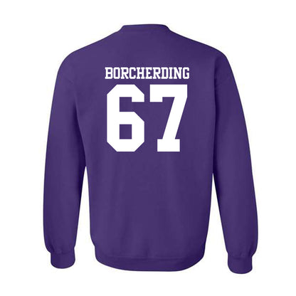 Northwestern - NCAA Football : Jace Borcherding - Classic Shersey Crewneck Sweatshirt-1