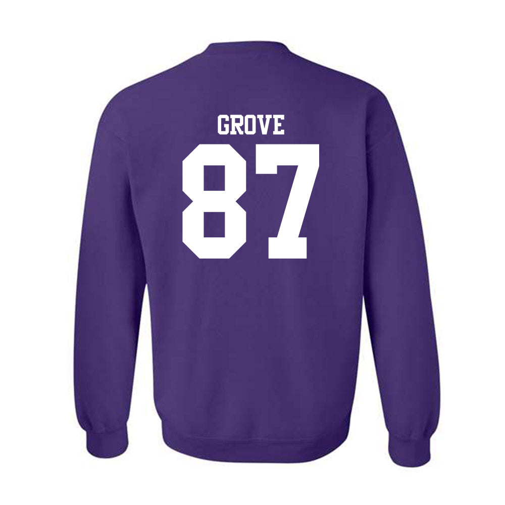 Northwestern - NCAA Football : Carson Grove - Classic Shersey Crewneck Sweatshirt-1