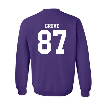 Northwestern - NCAA Football : Carson Grove - Classic Shersey Crewneck Sweatshirt-1