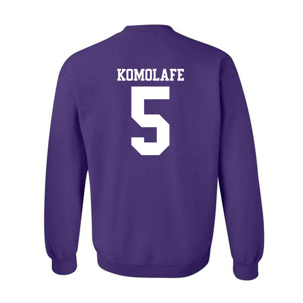 Northwestern - NCAA Football : Caleb Komolafe - Classic Shersey Crewneck Sweatshirt-1