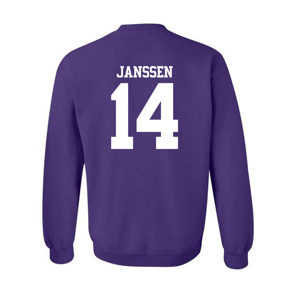 Northwestern - NCAA Women's Field Hockey : Kate Janssen - Classic Shersey Crewneck Sweatshirt-1