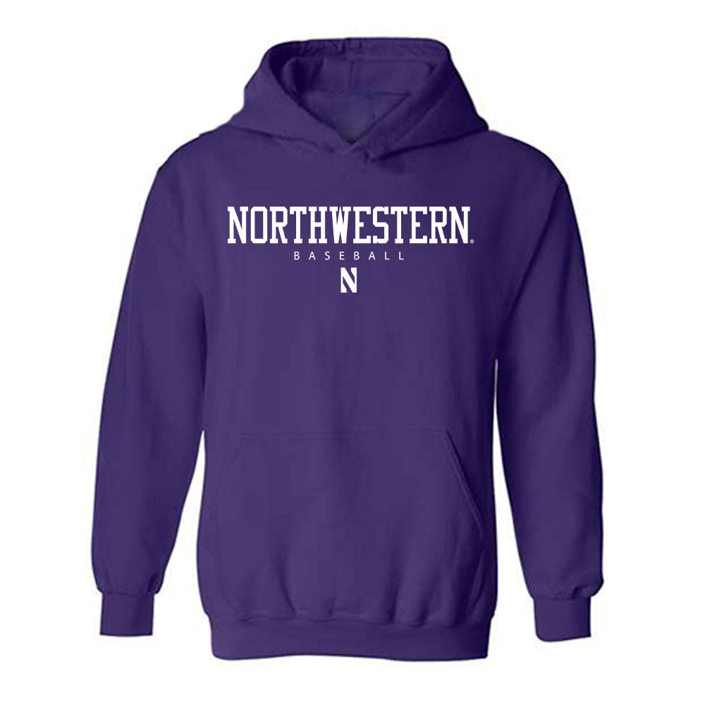 Northwestern - NCAA Baseball : Maddox Hoffman - Classic Shersey Hooded Sweatshirt-0