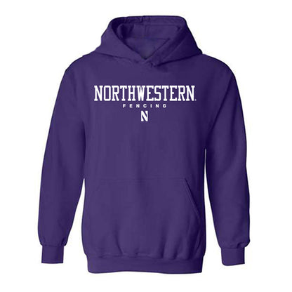 Northwestern - NCAA Women's Fencing : Yukari Takamizawa - Classic Shersey Hooded Sweatshirt-0