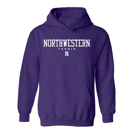 Northwestern - NCAA Men's Tennis : Greyson Casey - Classic Shersey Hooded Sweatshirt-0
