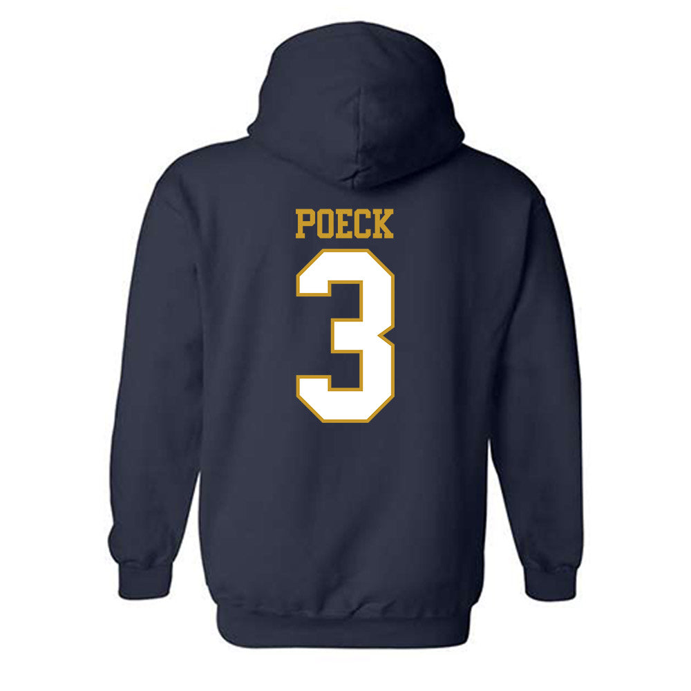 Notre Dame - NCAA Softball : Sydny Poeck - Generic Shersey Hooded Sweatshirt