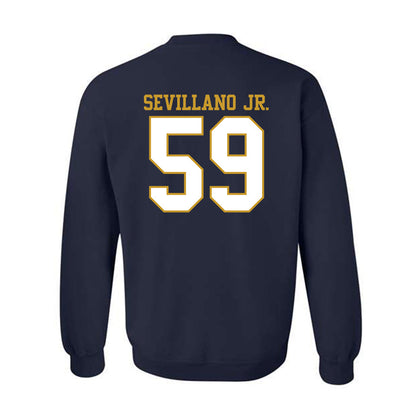 Notre Dame - NCAA Football : Sean Sevillano Jr. - Generic Shersey Crewneck Sweatshirt-1