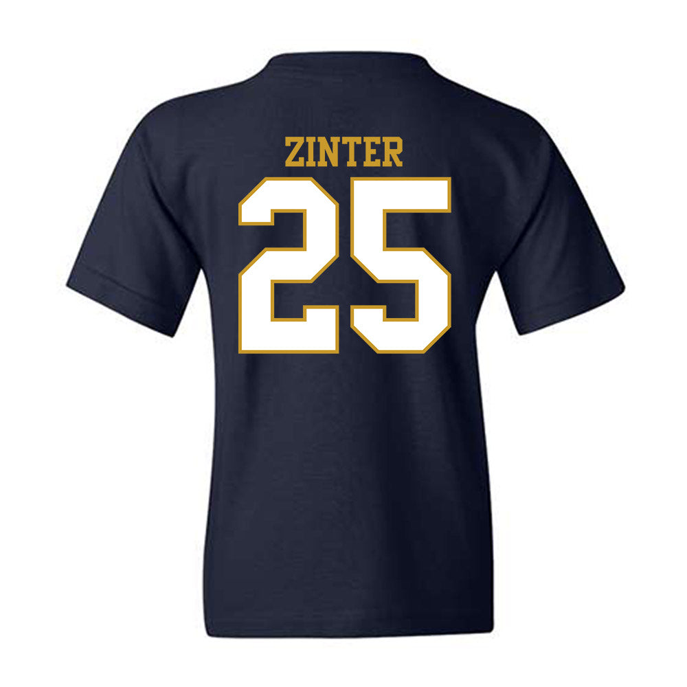 Notre Dame - NCAA Football : Preston Zinter - Generic Shersey Youth T-Shirt-1