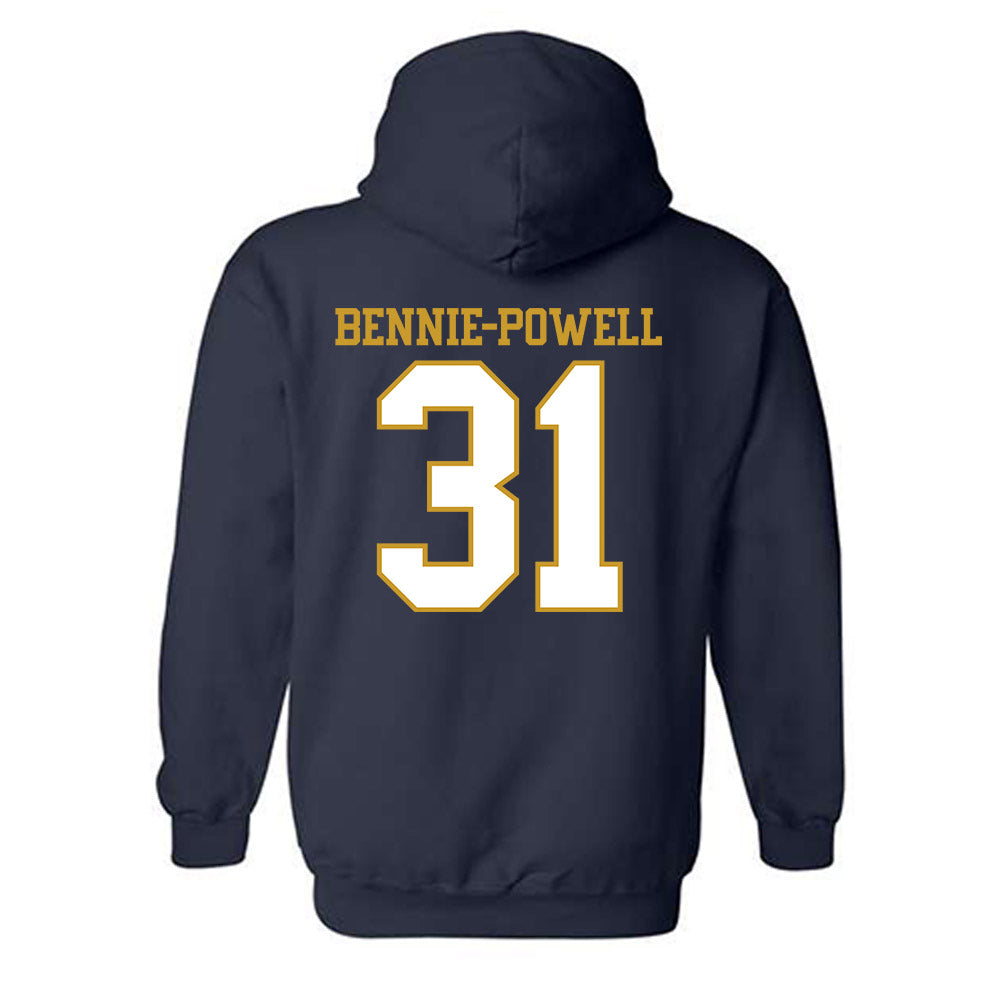 Notre Dame - NCAA Football : Taebron Bennie-Powell - Generic Shersey Hooded Sweatshirt-1