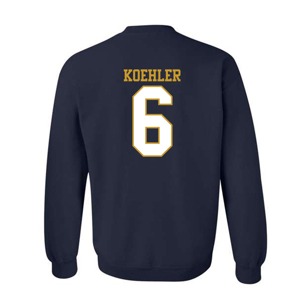 Notre Dame - NCAA Men's Basketball : Brady Koehler - Generic Shersey Crewneck Sweatshirt-1