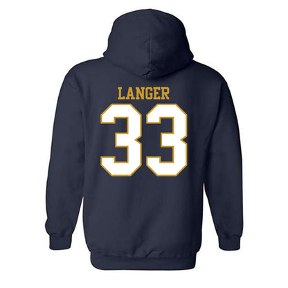 Notre Dame - NCAA Women's Volleyball : Grace Langer - Generic Shersey Hooded Sweatshirt