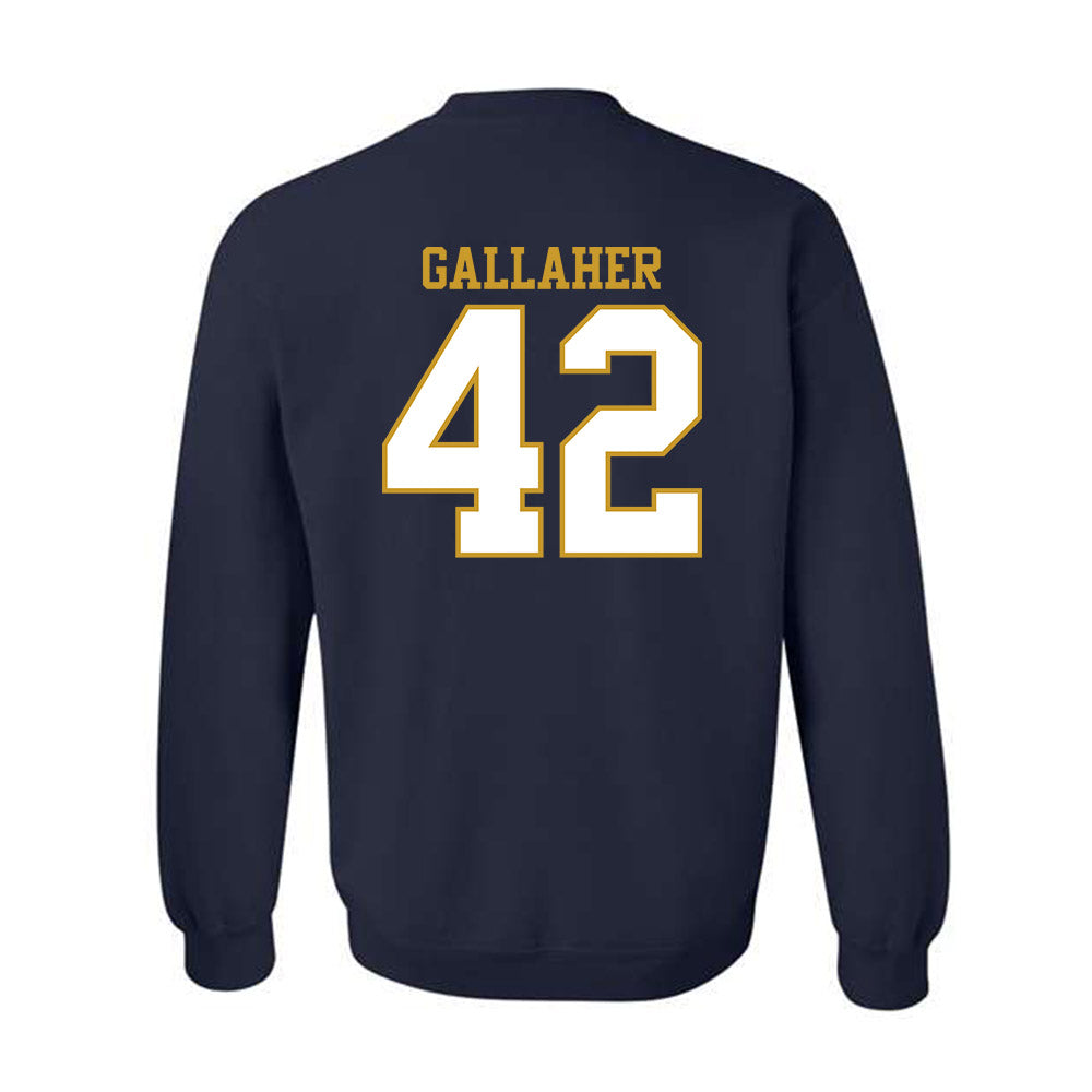 Notre Dame - NCAA Men's Lacrosse : Christian Gallaher - Generic Shersey Crewneck Sweatshirt-1