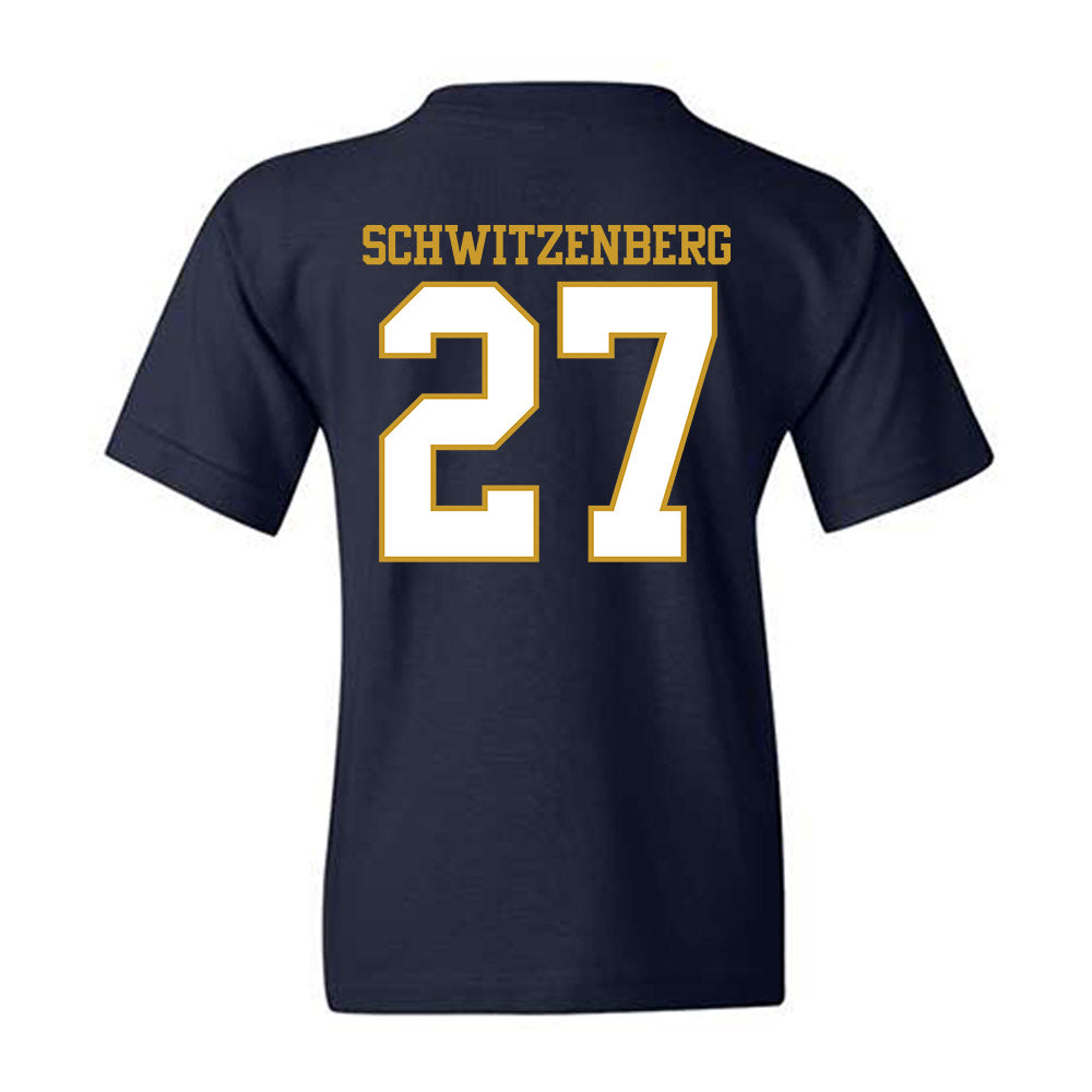 Notre Dame - NCAA Men's Lacrosse : Nate Schwitzenberg - Generic Shersey Youth T-Shirt-1
