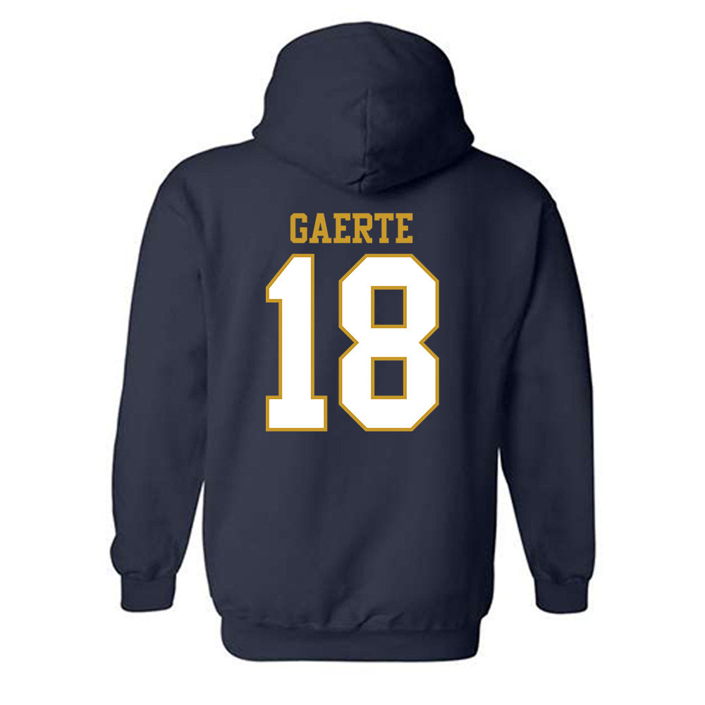 Notre Dame - NCAA Women's Volleyball : Morgan Gaerte - Generic Shersey Hooded Sweatshirt