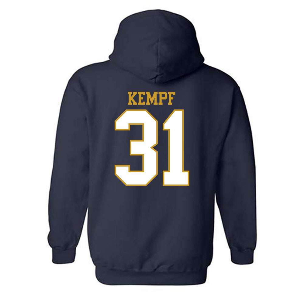 Notre Dame - NCAA Men's Ice Hockey : Nicholas Kempf - Generic Shersey Hooded Sweatshirt