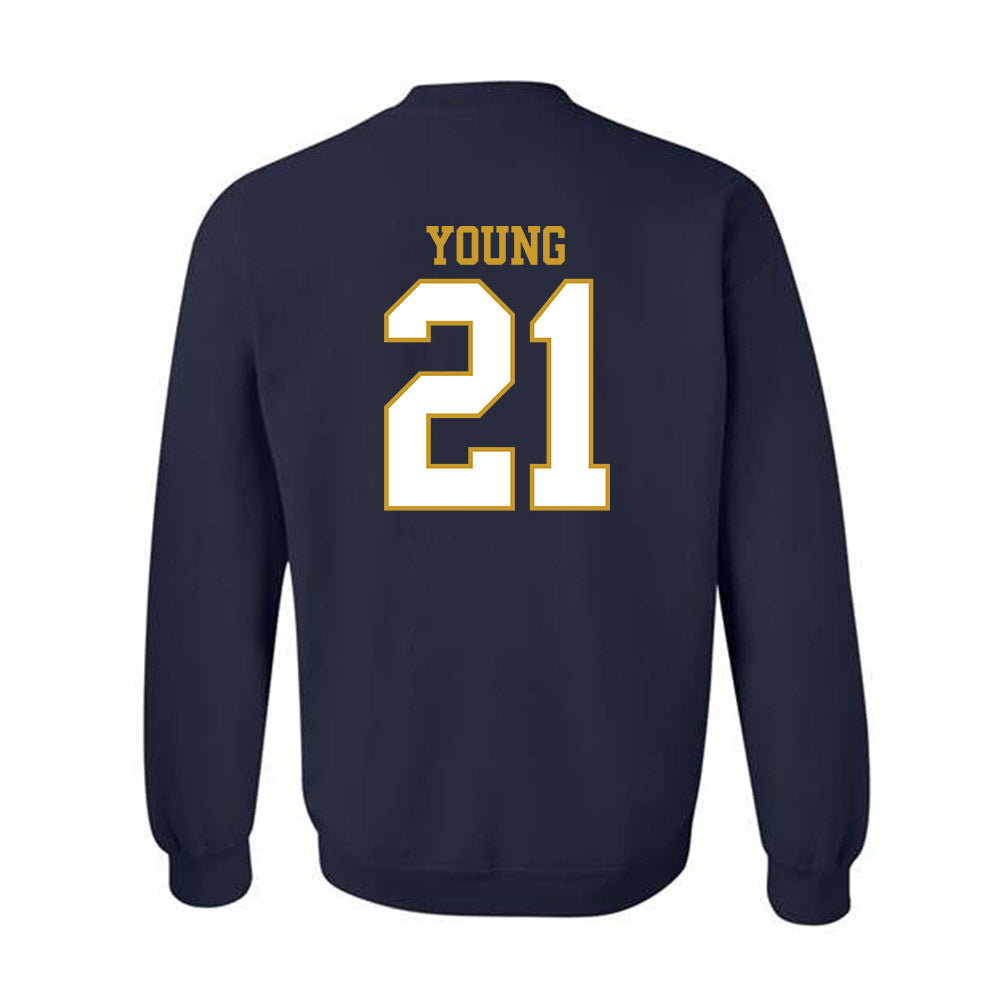 Notre Dame - NCAA Football : Kedren Young - Generic Shersey Crewneck Sweatshirt-1