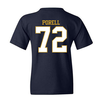 Notre Dame - NCAA Men's Lacrosse : Thomas Porell - Generic Shersey Youth T-Shirt-1