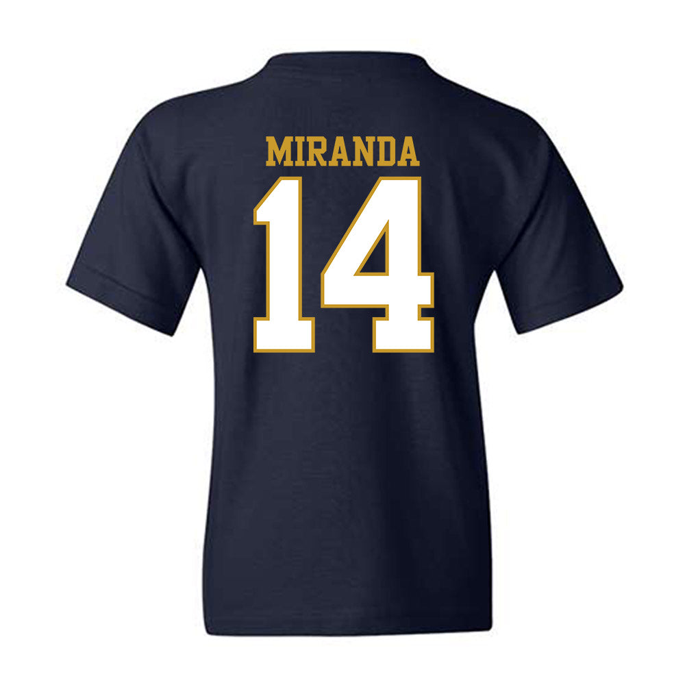 Notre Dame - NCAA Baseball : Shane Miranda - Generic Shersey Youth T-Shirt-1