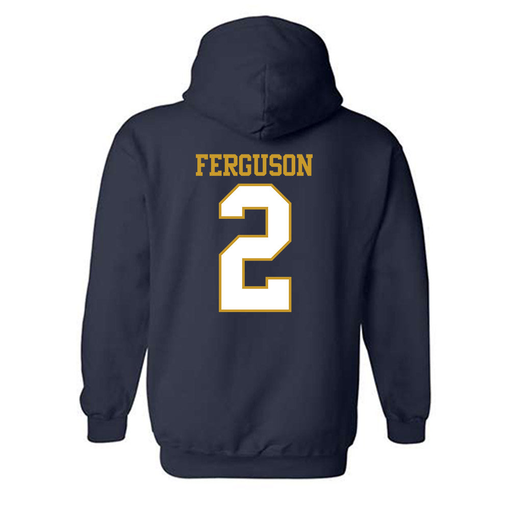 Notre Dame - NCAA Men's Soccer : Mitch Ferguson - Generic Shersey Hooded Sweatshirt-1