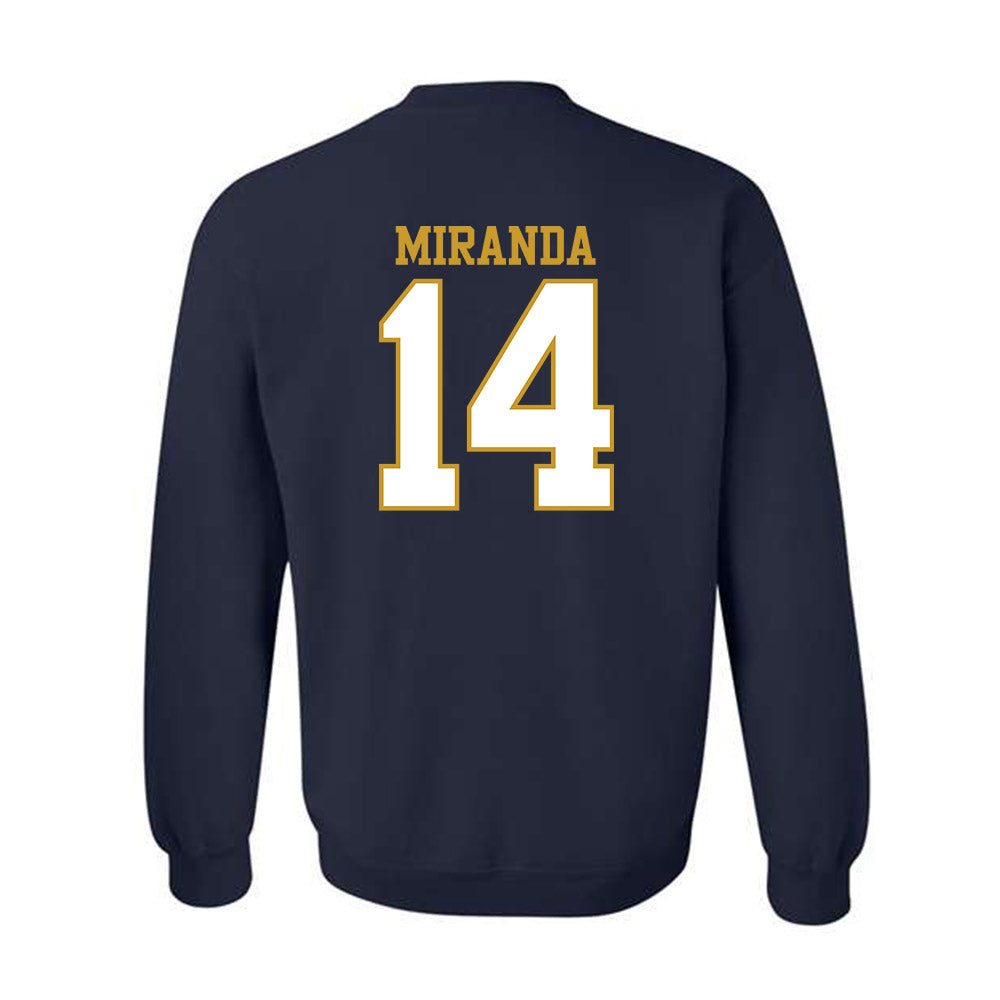 Notre Dame - NCAA Baseball : Shane Miranda - Generic Shersey Crewneck Sweatshirt-1